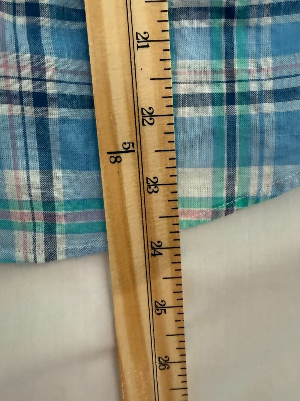 Vineyard Vines Boys Blue Plaid Whale Button-Down Shirt Size M (12-14) - Picture 6 of 6
